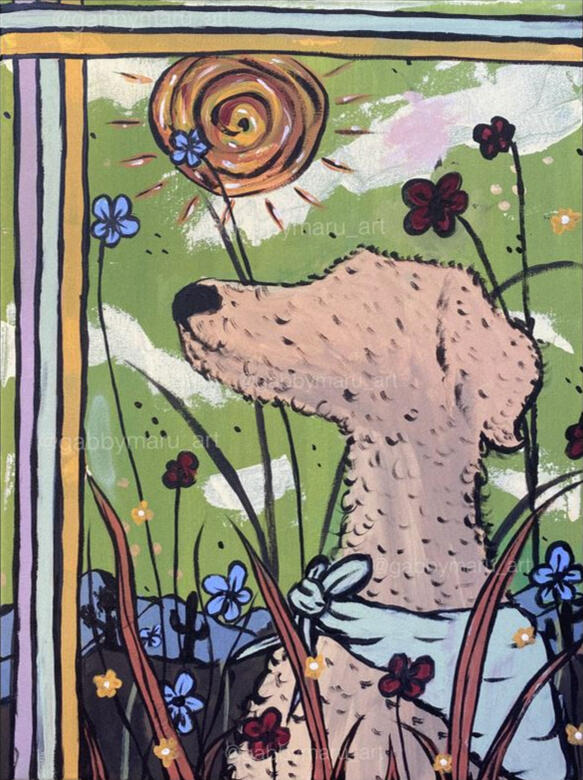 Nahla!! -- Acrylic on 12"x16" canvas, 2024