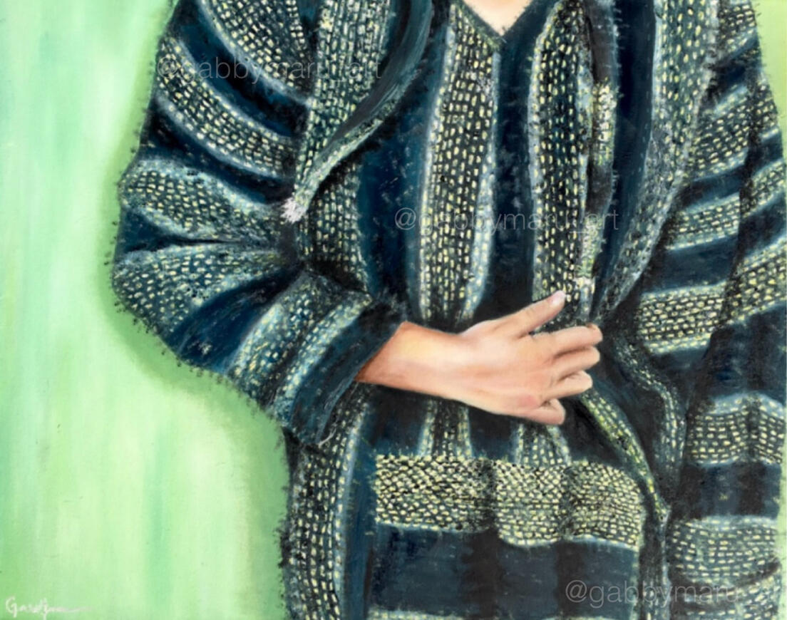 Mom's Sweater-- 30"x24" Oil on Canvas, 2017