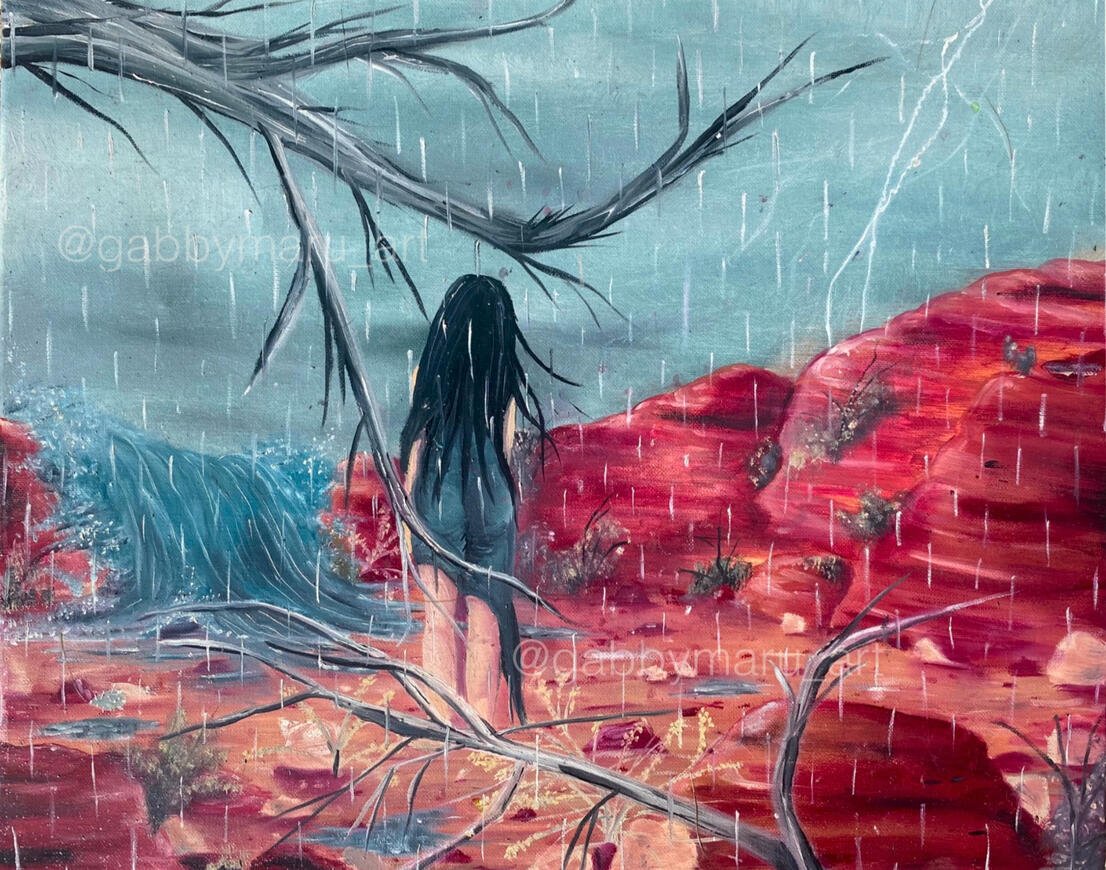 When it Floods-- 20"x16" Oil on Canvas, 2023